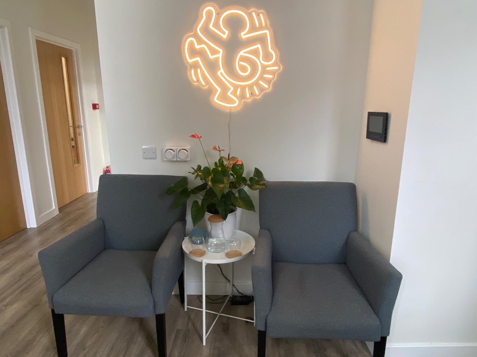 Braidburn Health waiting area, Blackford Clinic, Edinburgh